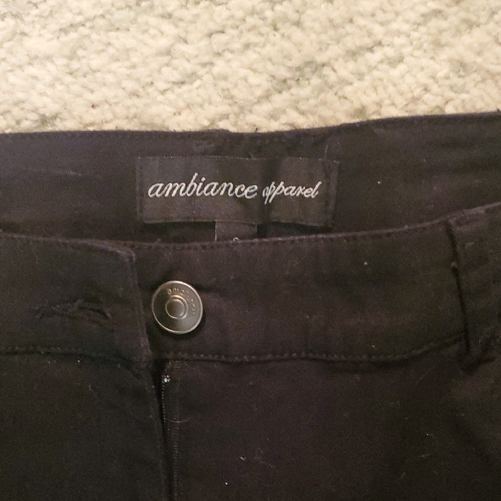 Ambiance High Waist Black Women's Shorts - Picture 2 of 5